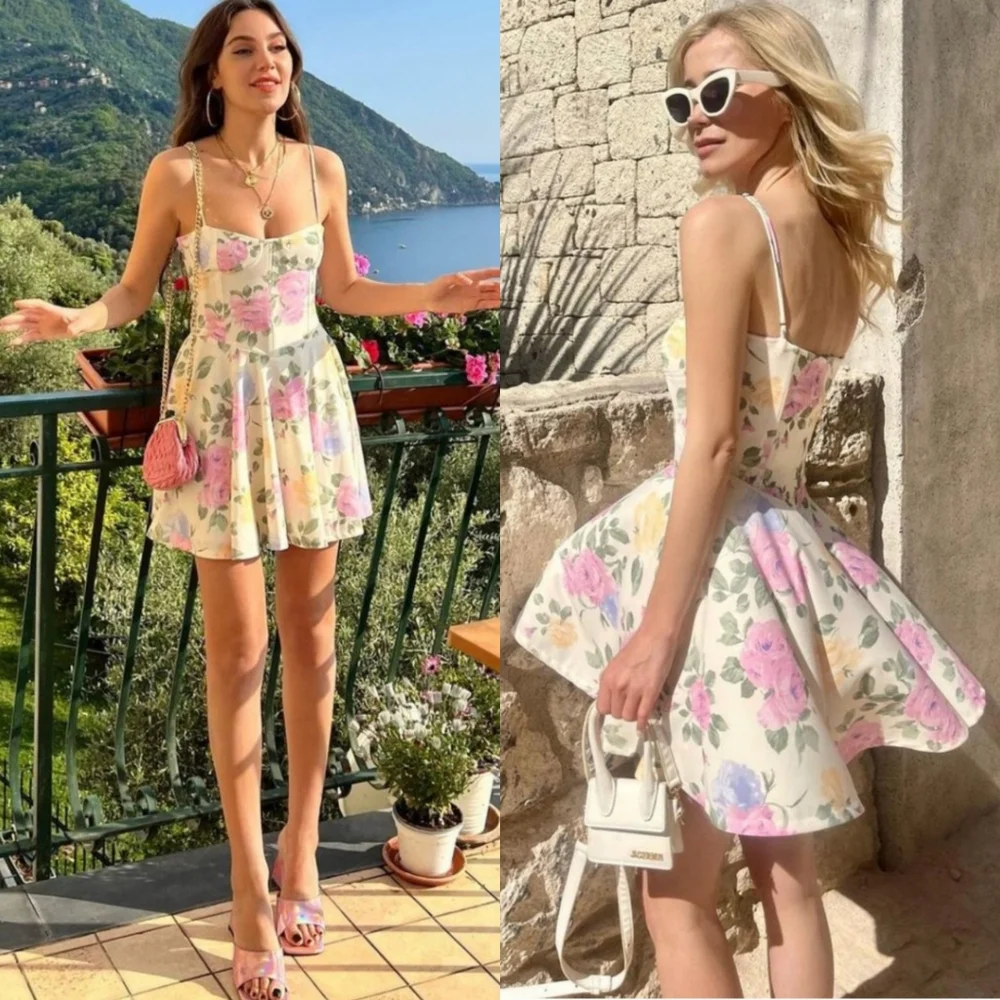 ZARA (BLOGGERS FAV) Floral Mini Corset Dress - Picture 3 of 11